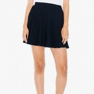 American Apparel Crepe Sunburst Pleated Skirt